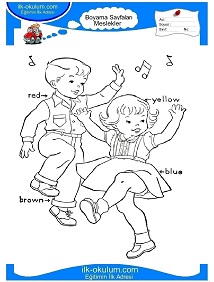 Çocuklar İçin Dansçı Boyama Sayfaları 